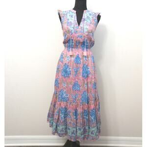 Bell By Alicia Bell Pink & Blue Floral Dress Size XS